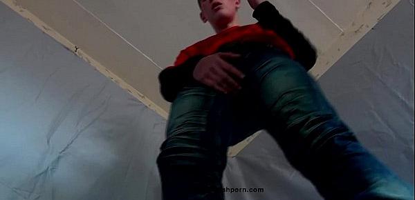  trampling gay jeans fetish spit sneakers shoes hd720